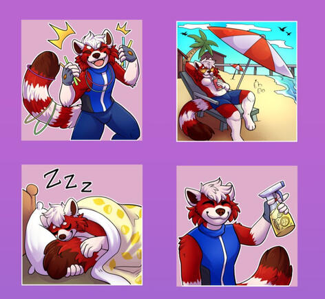 Stickers/emote packs starting at $10 each